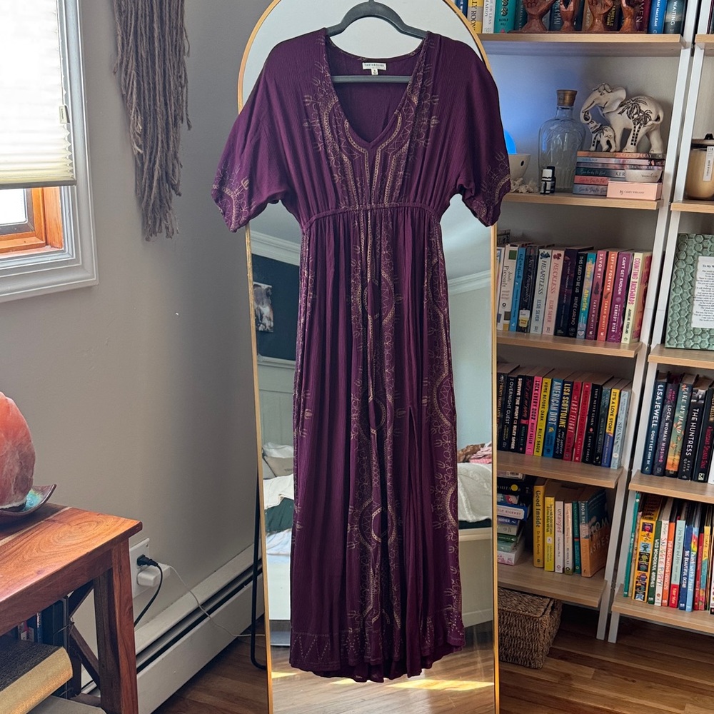 EARTHBOUND Deep Purple Maxi Dress
